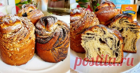 Кулич "Краффин" с маком и орехами - Меню Дня - menyudnya.ru