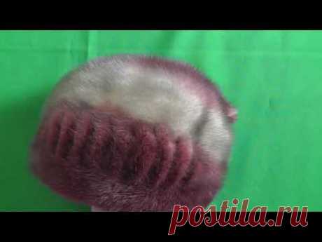 Меняем дизайн норковой шапки.Делаем складки