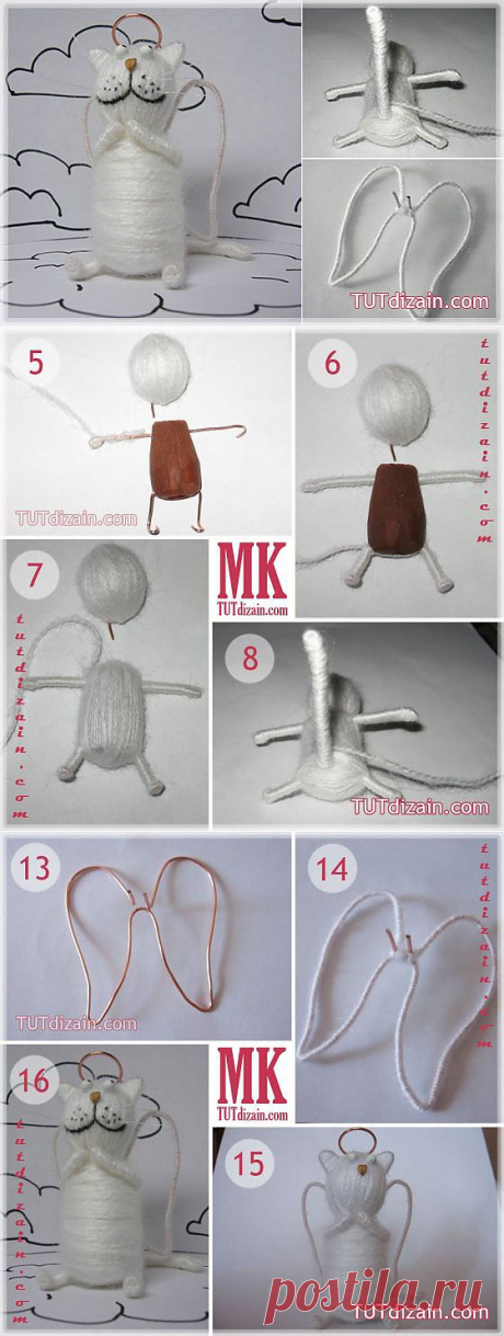 Как сделать котенка из простых материалов » Планета рукоделия