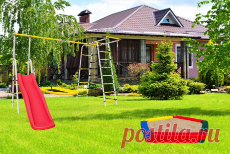 Детская площадка для дачи комплект-спорт BG №8 купить в Москве недорого
