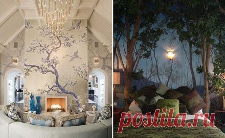 Дерево на стене: 19 интересных идей для украшения интерьера / Я - суперпупер