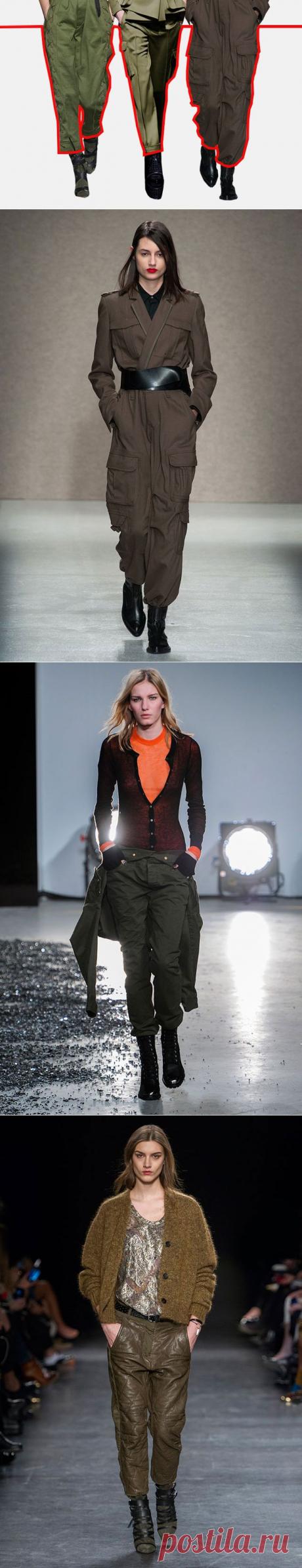 Брюки-милитари: как правильно носить?