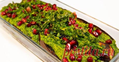 Баклажаны с орехами, баклажаны с чесноком и зеленью