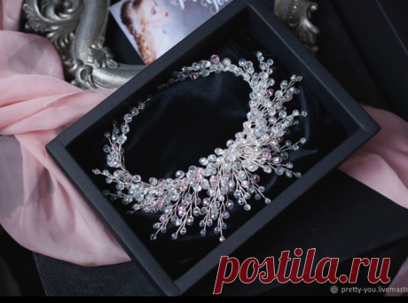 Свадебный венок из бисера для волос. Венок на голову для невесты – купить в интернет-магазине на Ярмарке Мастеров с доставкой - 4UOPDRU | Санкт-Петербург