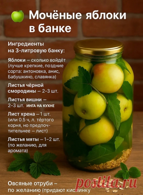 Моченые яблоки в банке | Жизнь как жизнь с Александрой | Дзен