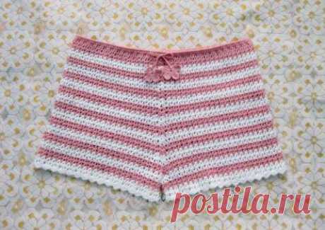 Шорты крючком, 27 моделей для женщин и детей с описанием и схемами