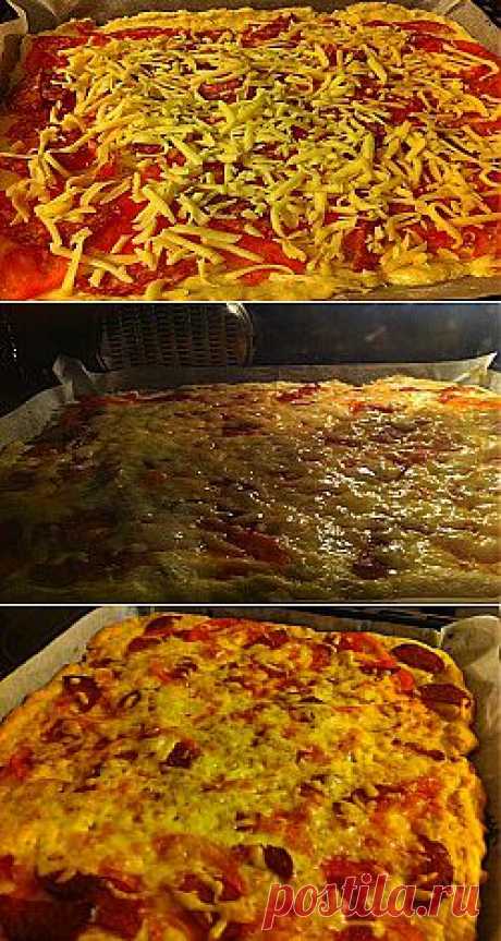 Пицца (быстрое для пиццы) - Выпечка,тортики и прочее - Кулинарные рецепты ! - ФотоКулинария