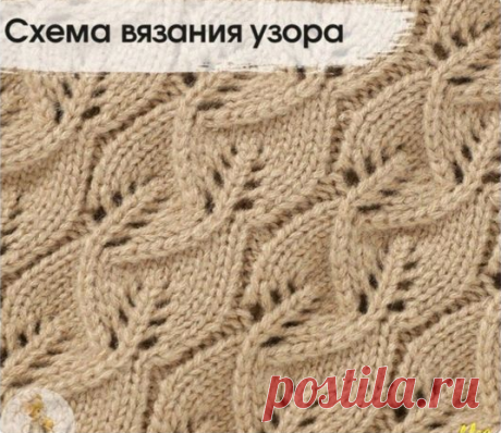 Когда не любишь вывязывать рисунки с изнаночной стороны, но очень нравится узор | Тепло о вязании | Дзен