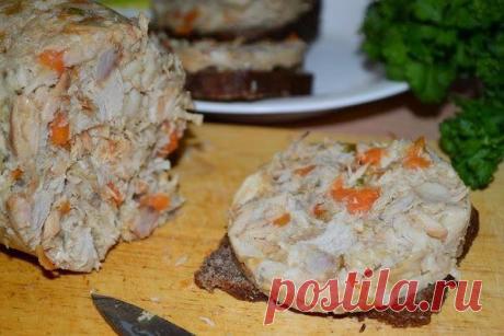 Домашняя ветчина из курицы и свинины.