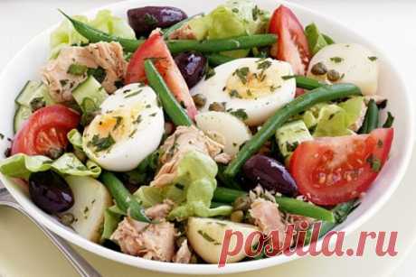 Прованский салат «Нисуаз» с курицей, рецепт с фото