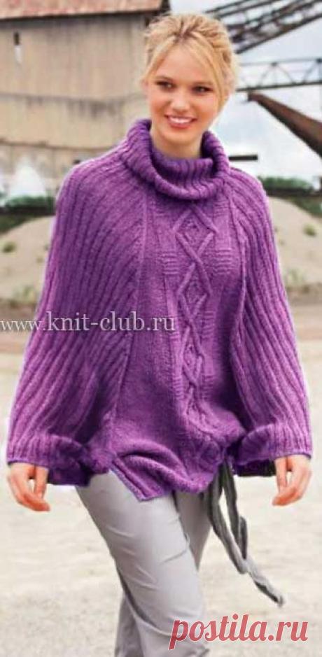 Пончо с ромбами