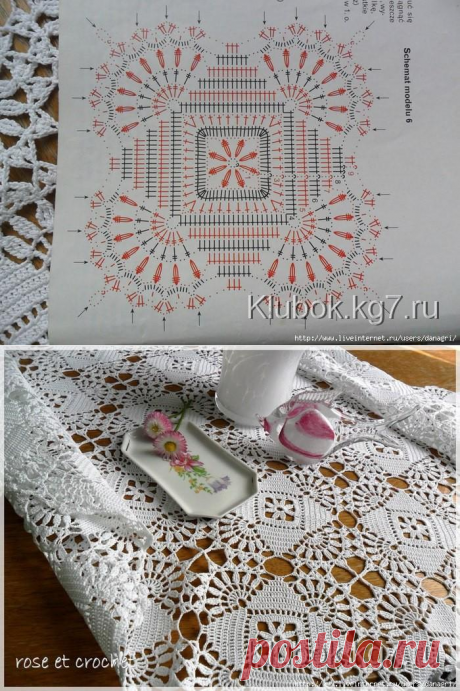 КРАСИВАЯ СКАТЕРТЬ | Клубок