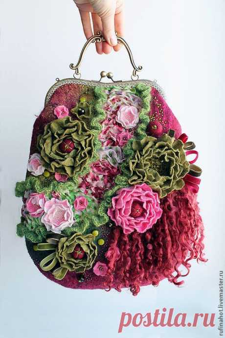Сумка женская. Весенний порыв - купить сумку,купить сумку валяную,сумку валяную купить
