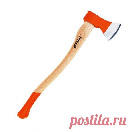 Топор Баварский с топорищем из Ясеня Stihl подходит для обрубки сучьев, колки тонко-/среднемерных лесоматериалов (заготовка дров, колка лесоматериалов длиной 30 см и диаметром до 30 см).