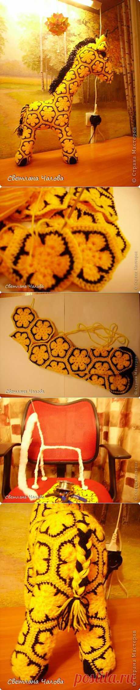 МК Жирафик по имени Ирис в технике "африканский цветок". | Страна Мастеров