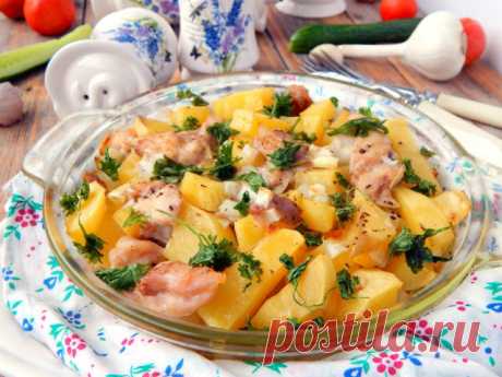 Индейка с картофелем в духовке рецепт с фото пошагово - 1000.menu