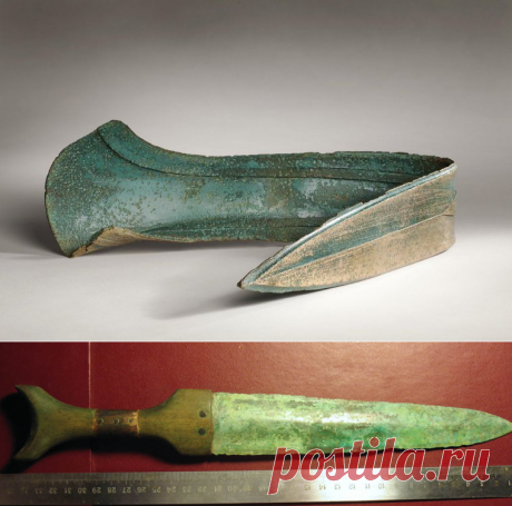 Бывает и так - в Норфолке фермер 3500 летним кинжалом подпирали дверь...