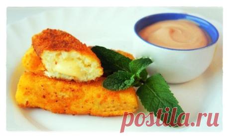 Палочки картофельные с сыром.