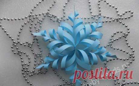 Объемная снежинка