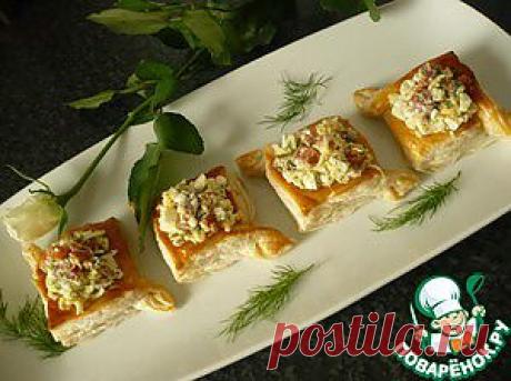 Корзиночки с сыром и семгой - кулинарный рецепт