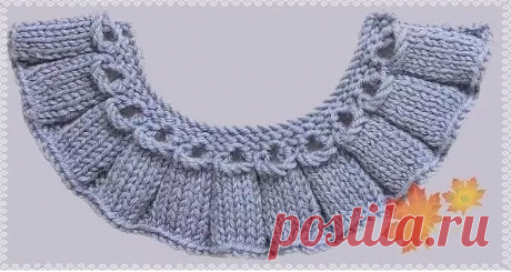 Вязаная отделка. Оборка с трубочками (Уроки и МК по ВЯЗАНИЮ) — Журнал Вдохновение Рукодельницы
