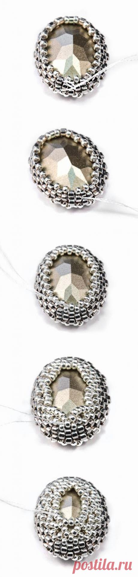 МК-9 "Ажурное оплетение ювелирных кристаллов и жемчуга Сваровски" - Ярмарка Мастеров - ручная работа, handmade