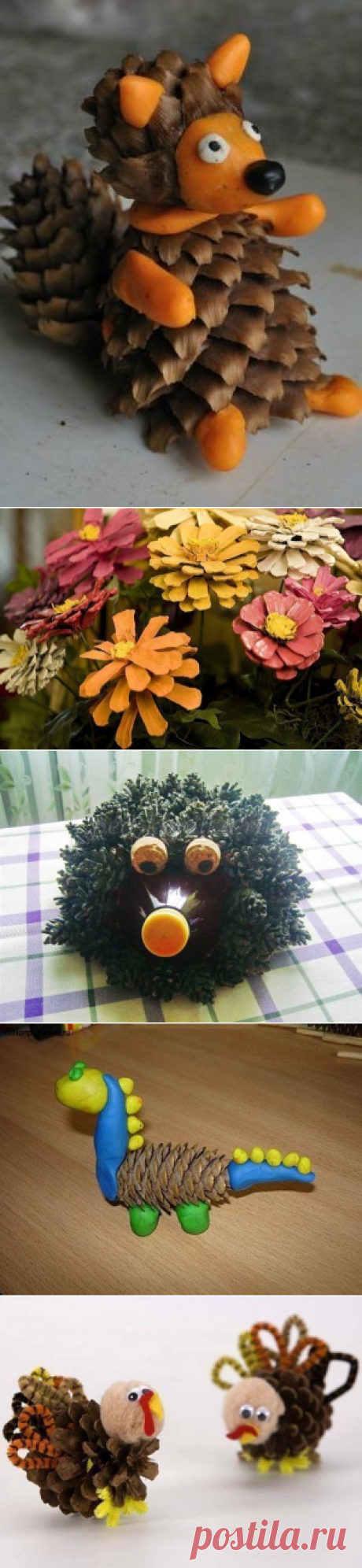 Поделки из шишек