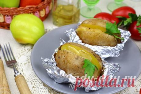 Картошка в фольге с салом в духовке рецепт с фото | Простые рецепты с фото