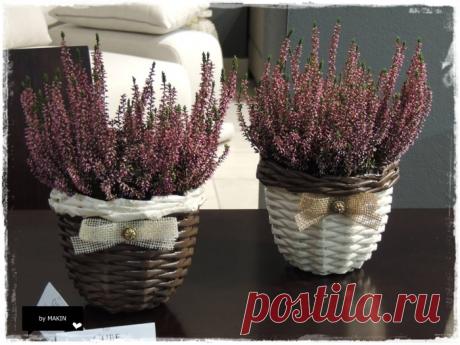 Плетение из газет. Стильные работы от Makin.