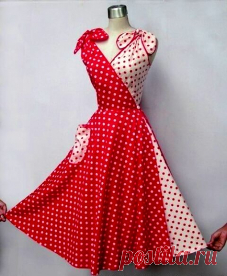 Платье-трансформер 50-х годов - мода возвращается! | Тысяча и одна идея Все самое новое, хорошо забытое старое. Удивительное платье трансформер. Мне очень понравилась эта идея. Смотрите черетежи и шейте!