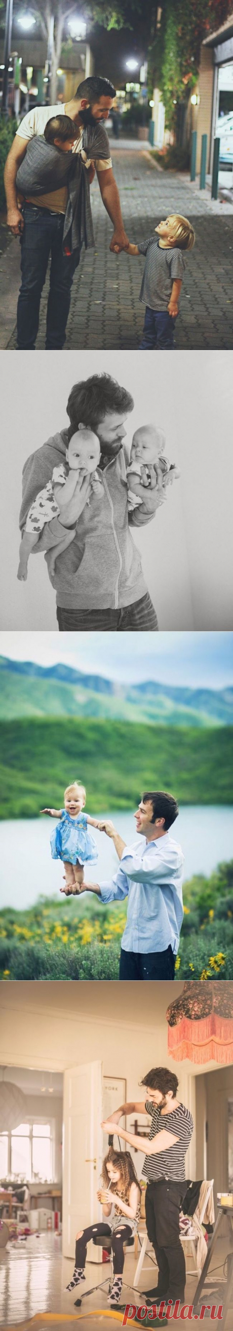 20 фотографий о том, что мужчина с детьми — это круто
