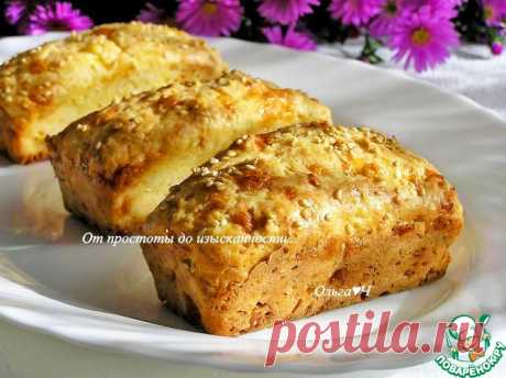 Сырно-чесночные булочки "Два сыра". Вариант закусочных булочек с двумя видами сыра, чесноком и кунжутом. Попробуйте!