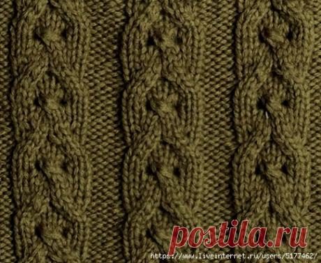 Узор спицами
