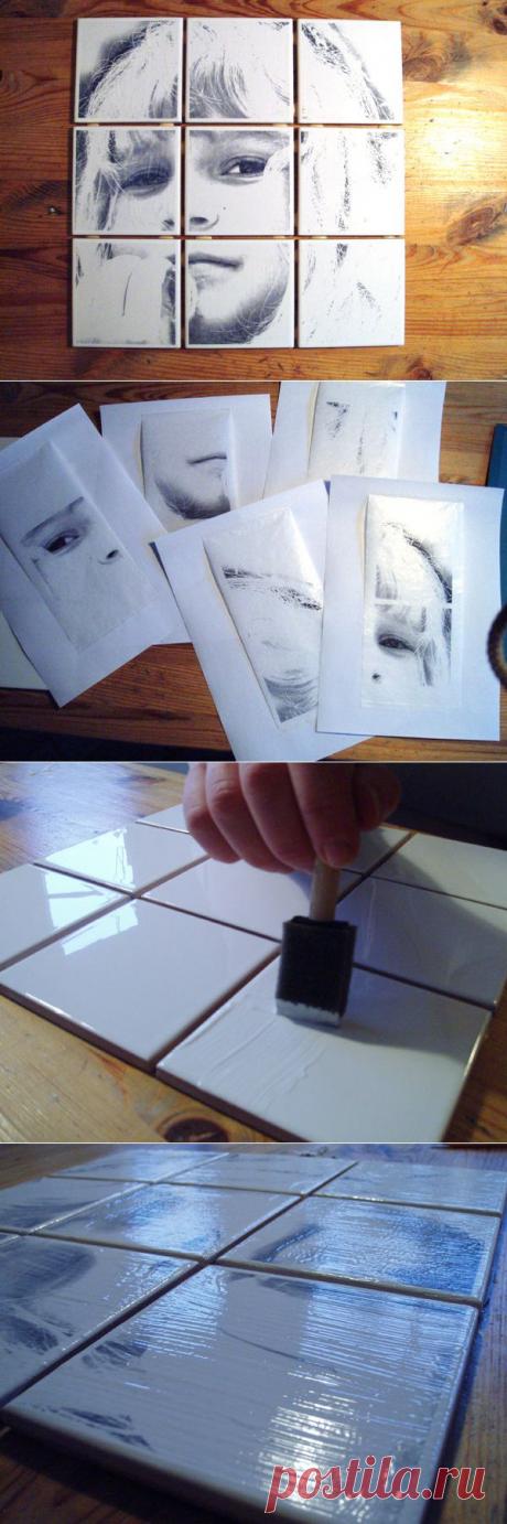 Как перенести изображение на кафель..