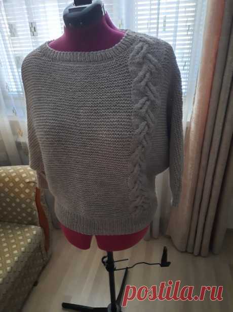 Джемпер с рукавом "Летучая мышь"