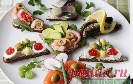 Идеи бутербродов к праздничному столу