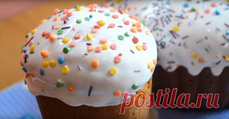 Глазурь для куличей не из белка: эластичная и к ножу не прилипает