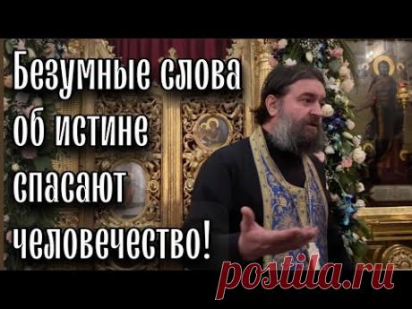 В этом мире правду можно сказать только безумным языком! Отец Андрей Ткачёв