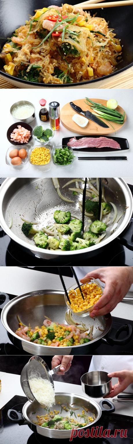 Свинина с креветками и лапшой - пошаговый рецепт с фото - свинина с креветками и лапшой - как готовить: ингредиенты, состав, время приготовления - Леди@Mail.Ru