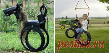 Садовые качели для дачи: 8 простых идей