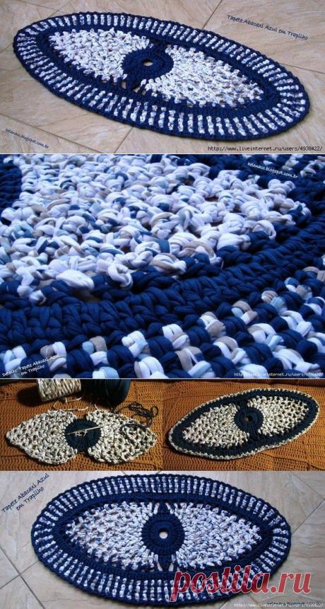 Овальные деревенские коврики по-бразильски. Автор Хелена Мария Кальдас. - Для уюта в доме