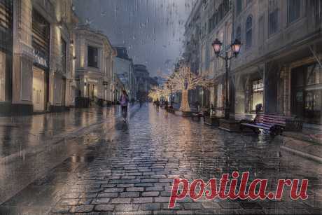 Фото Снова дожди - фотограф Ирина З. - стрит-фото, город, фотомонтаж - ФотоФорум.ру