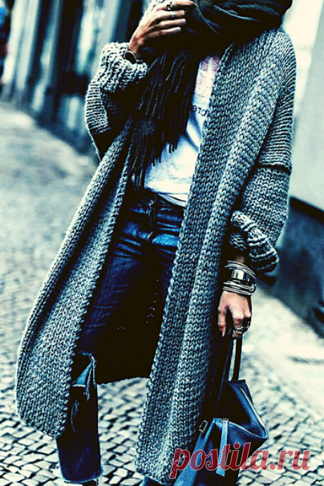 Вяжем стильный кардиган спицами | Девник Агорафобика | Яндекс Дзен