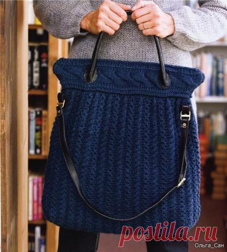 Сумка спицами