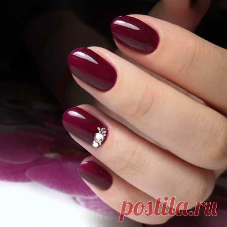 Бордовый маникюр - фото идей дизайна ногтей - Best Маникюр