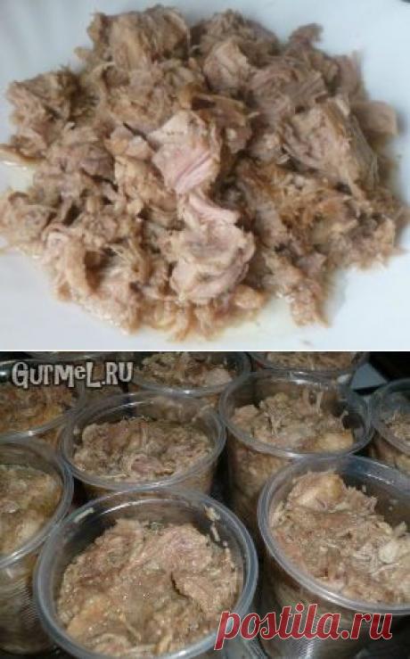 Тушёнка по-домашнему "Стратегический запас" - хранится это чудо в морозилке порционно.