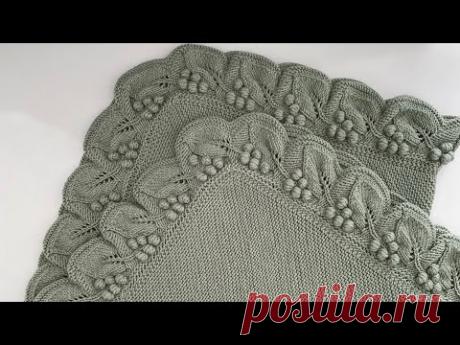 Üzüm modeli / popcornlu yapraklı battaniye yapımı