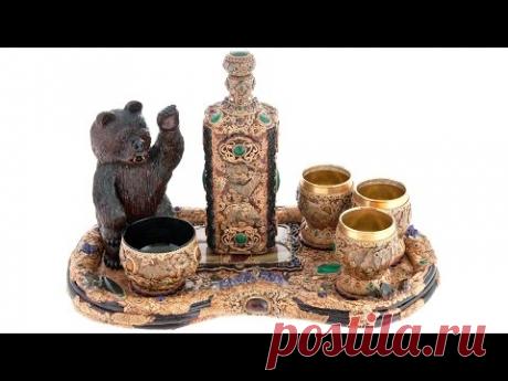 Набор для виски из бересты "Властелин леса" vip подарки от LuxPodarki.ru