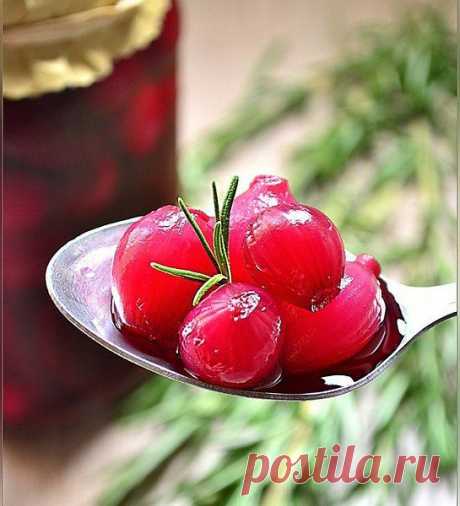 ЖЕМЧУЖНЫЙ ЛУК В ВИШНЕВОЙ ЗАЛИВКЕ