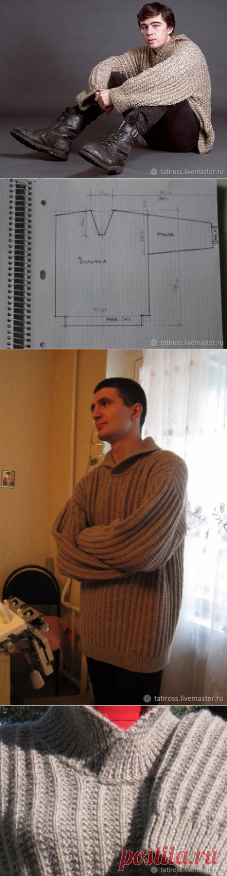 Вяжем свитер, как у Сергея Бодрова